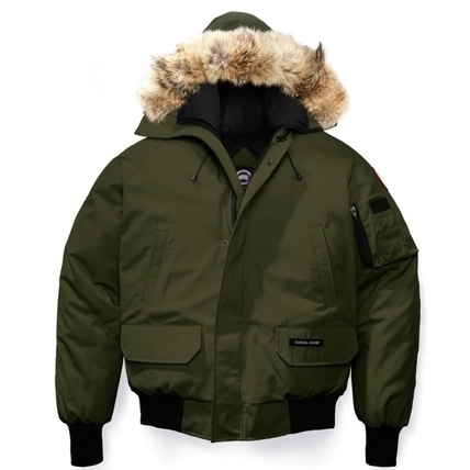 美品 カナダグース コヨーテファー フード チリワック ボンバーダウンジャケット カナダグース CANADA GOOSE チリワックボンバー ジャケット ダウン
