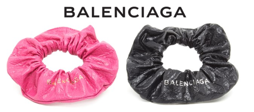 Balenciaga バレンシアガ 国内入手困難！レザーシュシュ ブラック