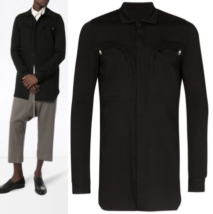 頼れるオサレシャツ】RICK OWENS リックオウエンス ジップポケット付 