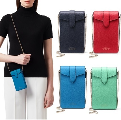 Sale】Smythson スマホショルダー-