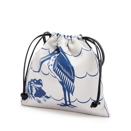 夏 秋✨LOEWE ロエベ 巾着　ポーチ　バッタ　鳥　ナチュラル LOEWE LOEWE x Paula's Ibiza Woven Bird Bag | Saks Fifth Avenue